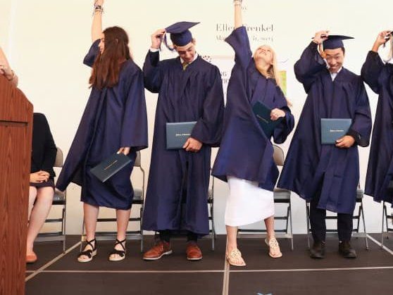 Selwyn upper school graduates turning their tassels at commencement